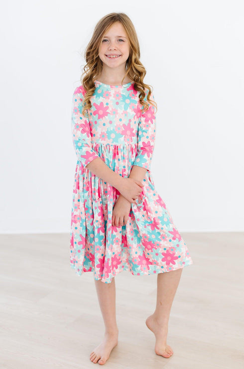 petal-perfection-3-4-sleeve-pocket-twirl-dress Mila &  Rose - Sophia's Style--2T--3